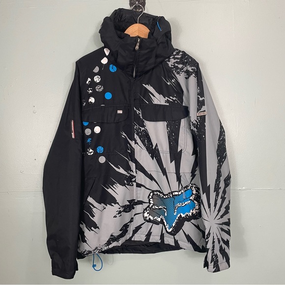 Fox Other - Fox Tech Racing FX-360 Recco Winter Snow Ski Jacket Men Sz Medium Gray Black 15K